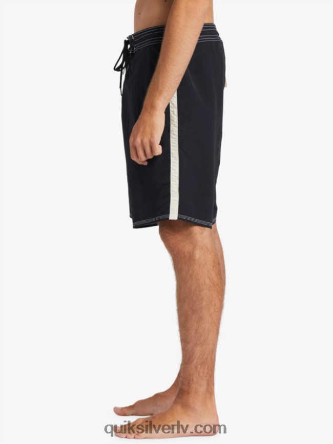 vīriešiem Quiksilver waterman throwback 19 dēļu šorti melns 88064R1855