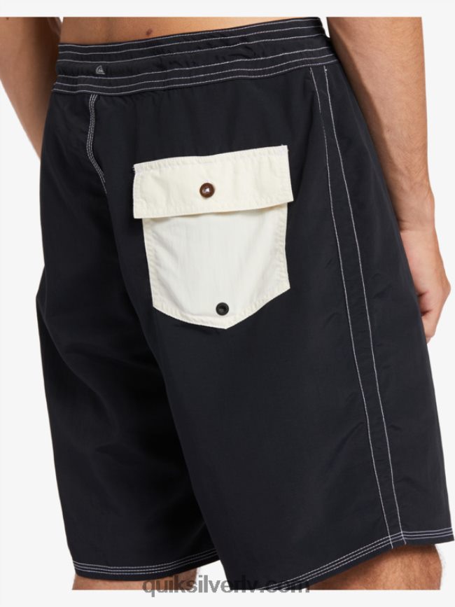 vīriešiem Quiksilver waterman throwback 19 dēļu šorti melns 88064R1855