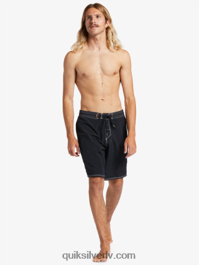 vīriešiem Quiksilver waterman throwback 19 dēļu šorti melns 88064R1855
