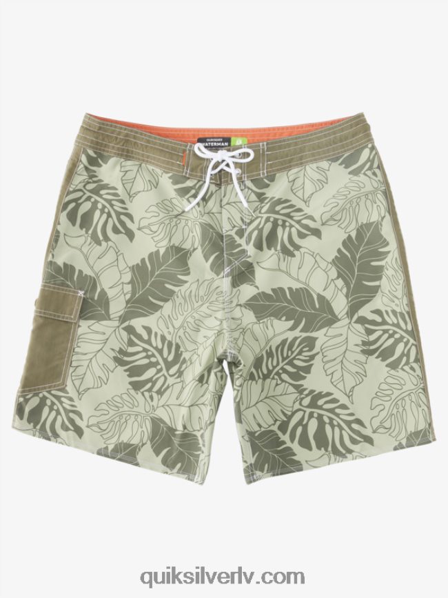 vīriešiem Quiksilver waterman throwback print 2 19 boardšorti tējas atrāviens 88064R850