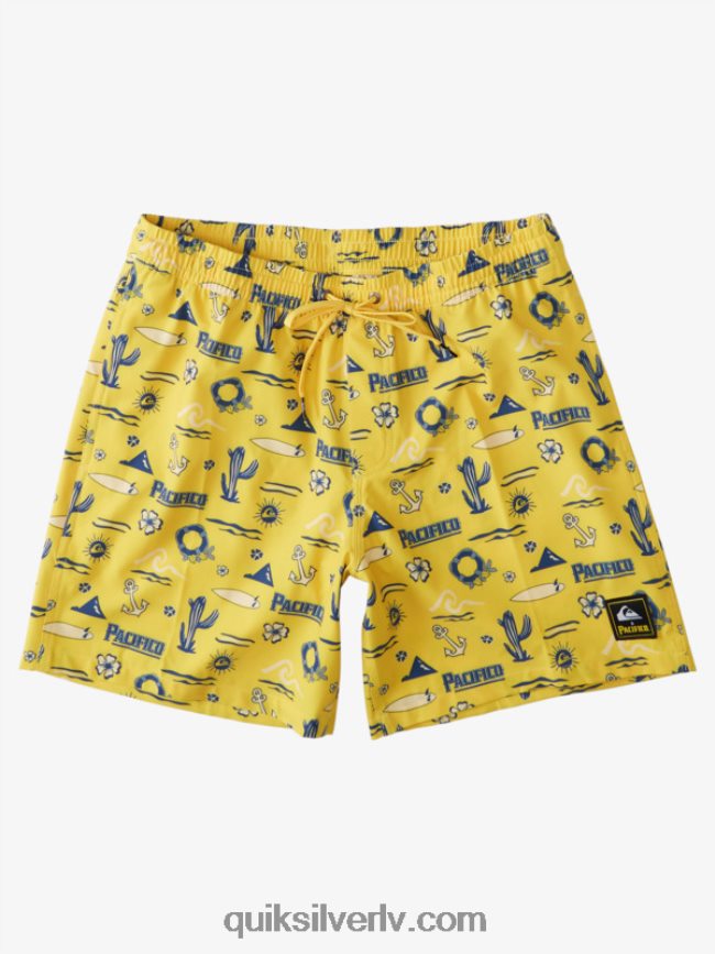 vīriešiem Quiksilver x Pacifico 17 zalves dzeltenā pacifico quik zalve 88064R1763