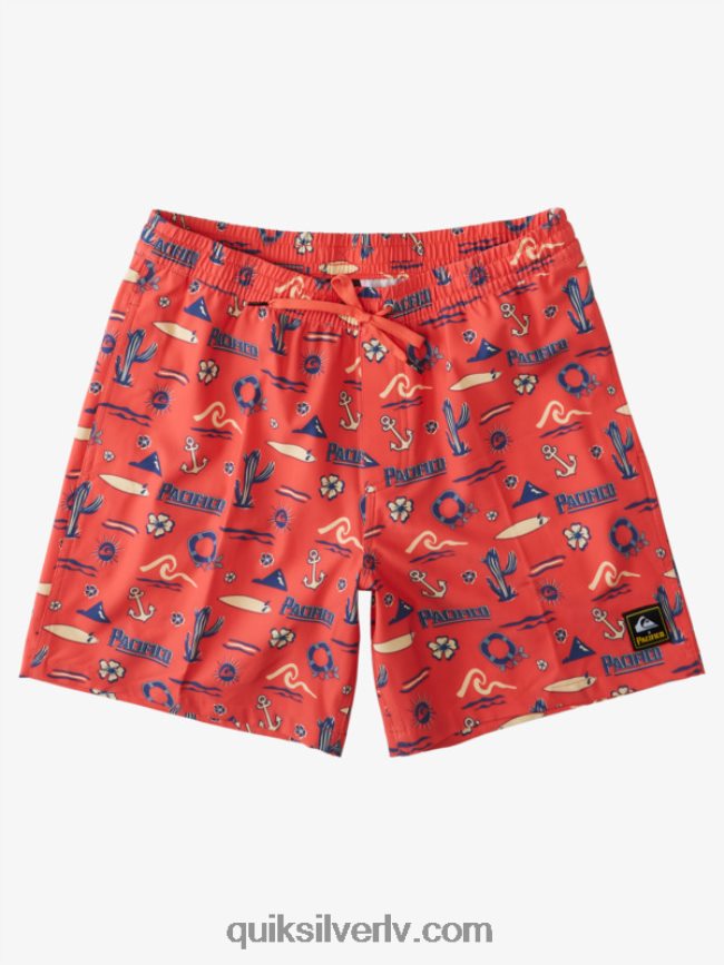 vīriešiem Quiksilver x Pacifico 17 zalves sarkanā pacifico quiksilver zalve 88064R1764