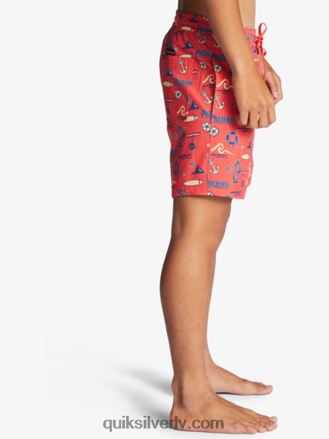 vīriešiem Quiksilver x Pacifico 17 zalves sarkanā pacifico quiksilver zalve 88064R1764