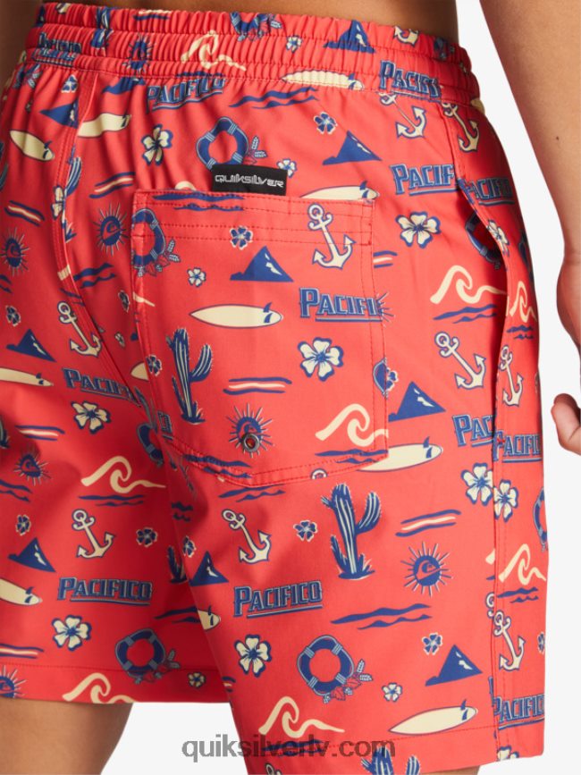 vīriešiem Quiksilver x Pacifico 17 zalves sarkanā pacifico quiksilver zalve 88064R1764