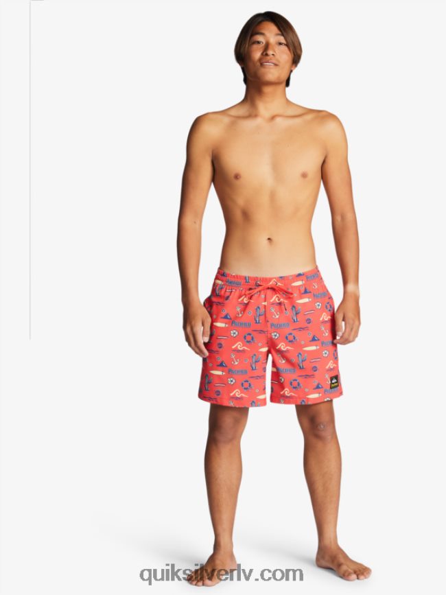 vīriešiem Quiksilver x Pacifico 17 zalves sarkanā pacifico quiksilver zalve 88064R1764