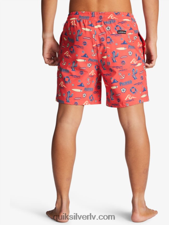 vīriešiem Quiksilver x Pacifico 17 zalves sarkanā pacifico quiksilver zalve 88064R1764