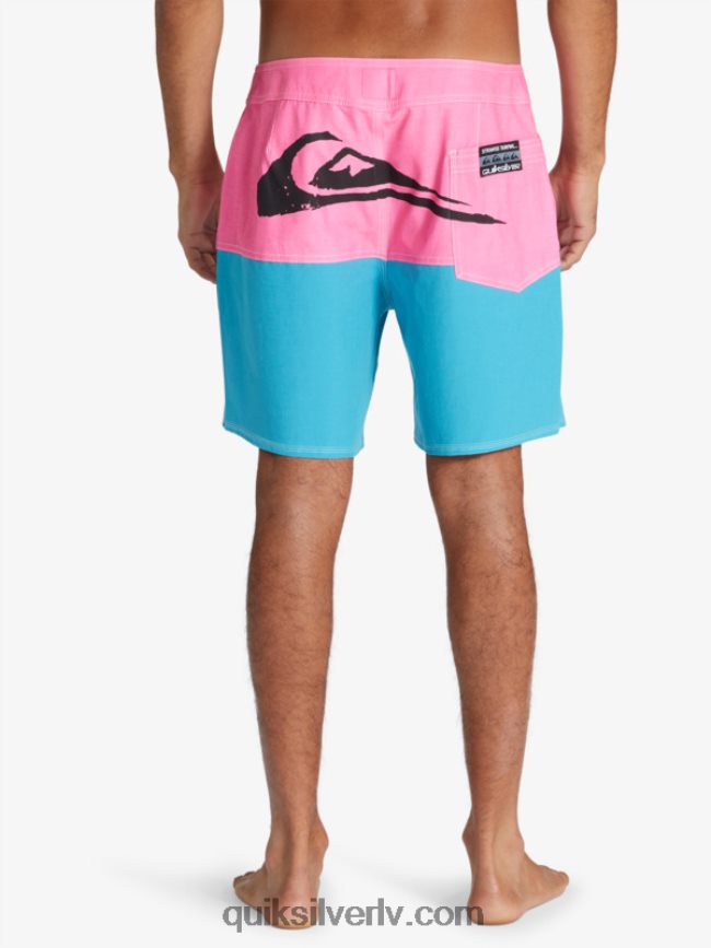 vīriešiem Quiksilver x Stranger lietas butt logo 1986 17 dēļa šorti Lenora kalni 88064R1720