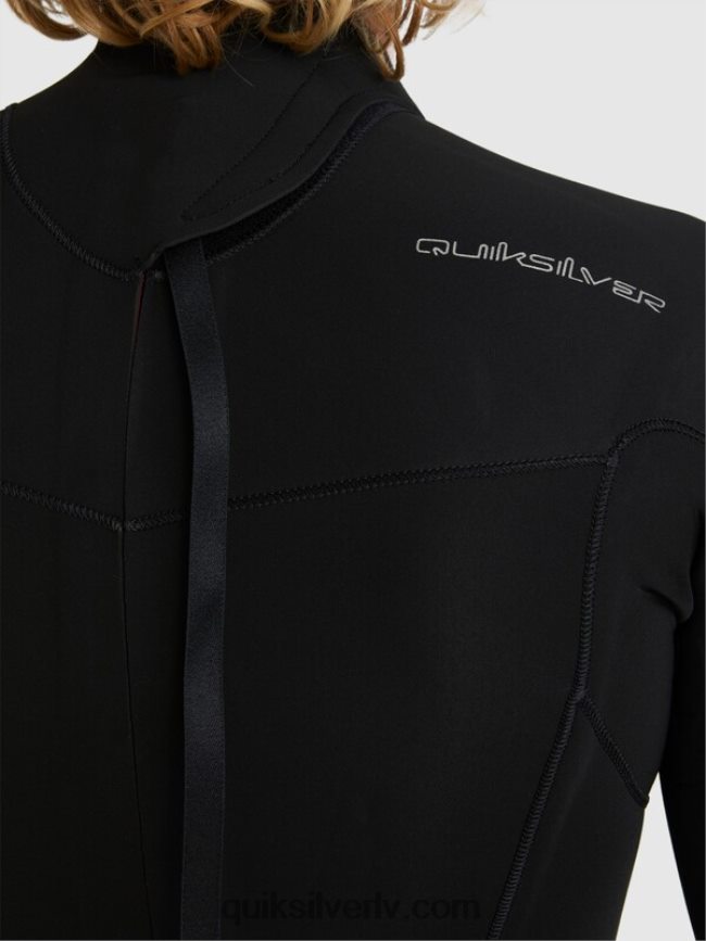 vīriešiem Quiksilver 3/2 ikdienas sesijas hidrotērps ar rāvējslēdzēju melns 88064R928