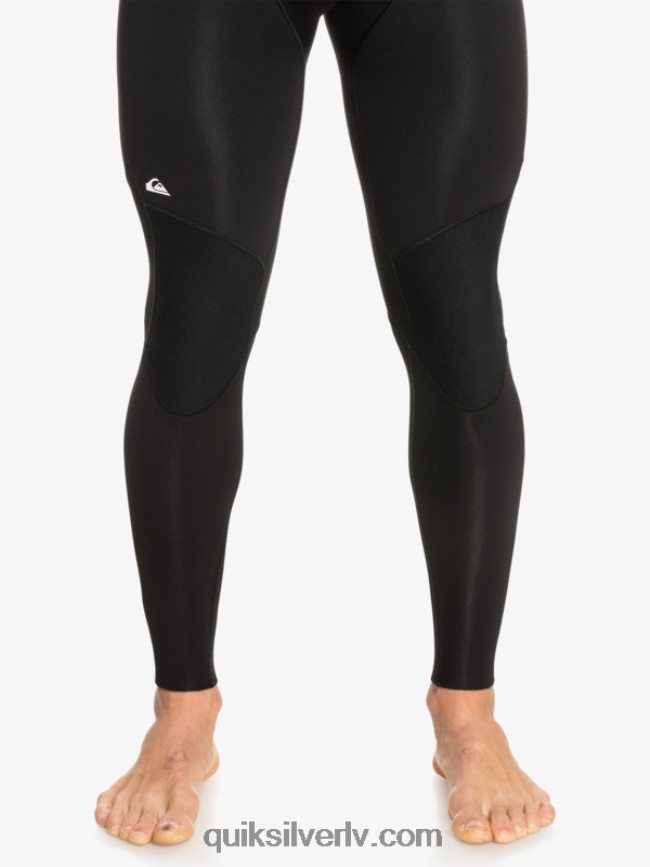 vīriešiem Quiksilver 3/2 ikdienas sesijas hidrotērps ar rāvējslēdzēju melns / ieroču metāls 88064R926