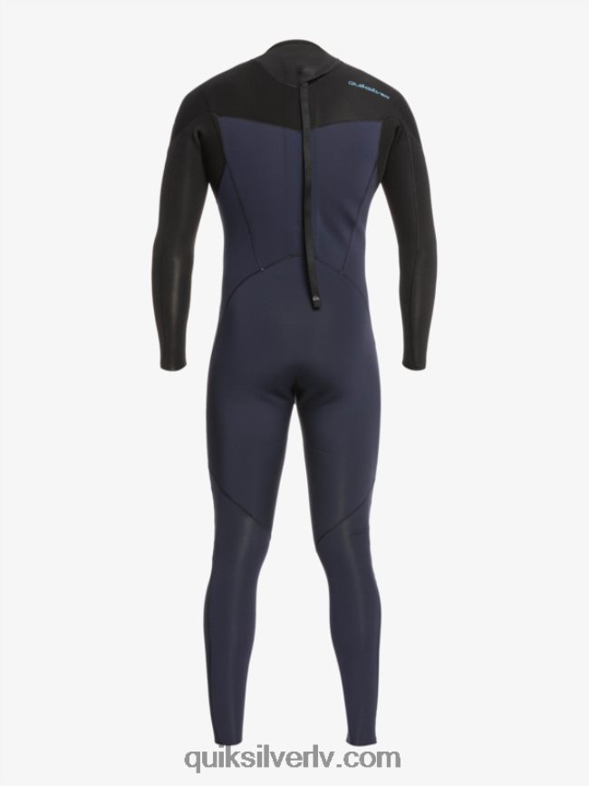 vīriešiem Quiksilver 3/2 ikdienas sesijas hidrotērps ar rāvējslēdzēju tumši tumši/melns 88064R927