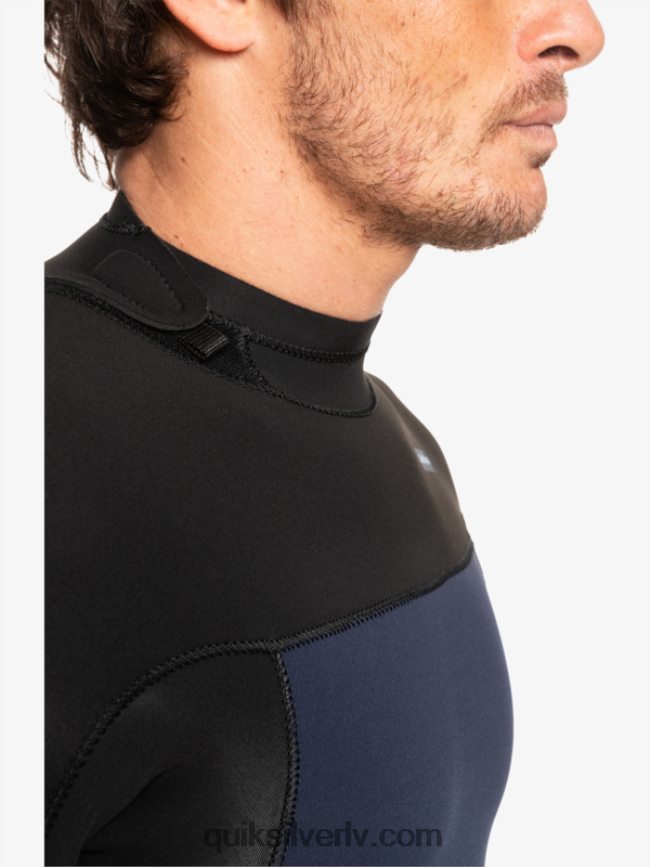 vīriešiem Quiksilver 3/2 ikdienas sesijas hidrotērps ar rāvējslēdzēju tumši tumši/melns 88064R927