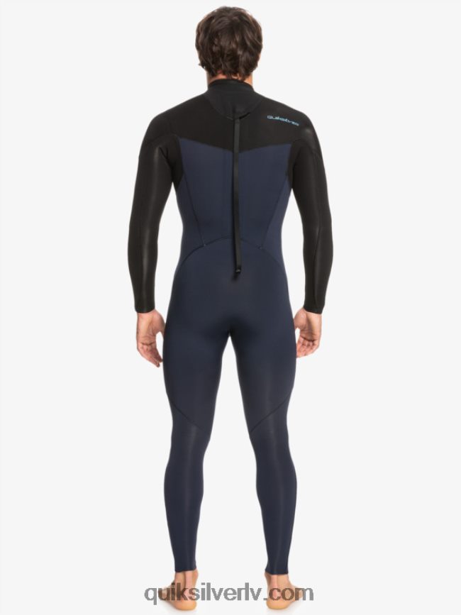 vīriešiem Quiksilver 3/2 ikdienas sesijas hidrotērps ar rāvējslēdzēju tumši tumši/melns 88064R927
