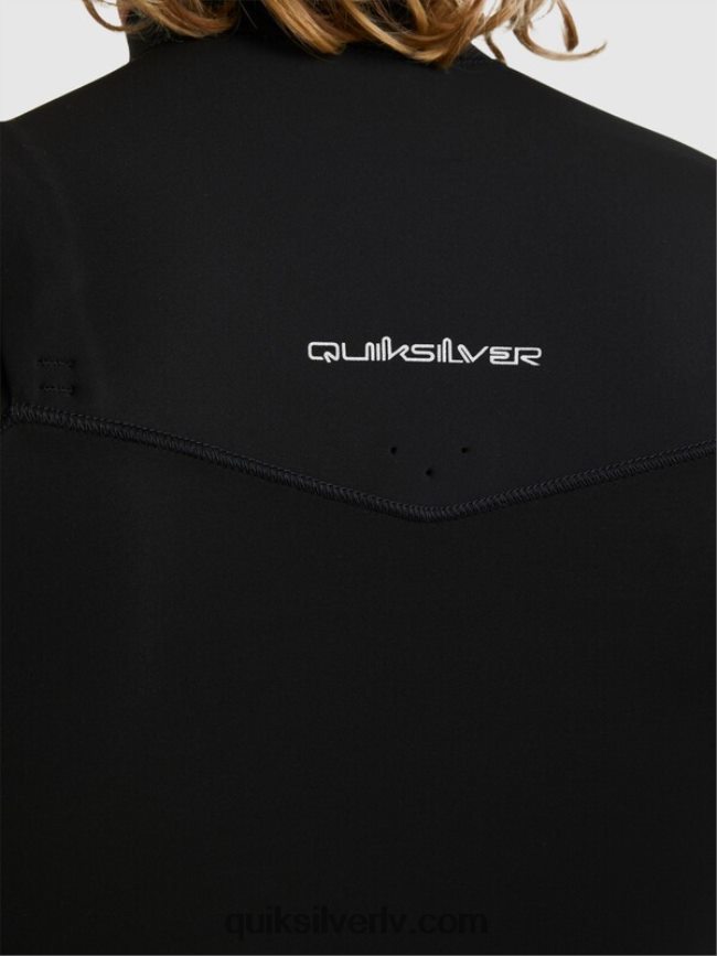 vīriešiem Quiksilver 3/2 ikdienas sesiju hidrotērps ar rāvējslēdzēju melns 88064R1280