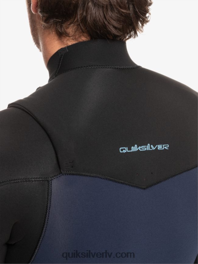 vīriešiem Quiksilver 3/2 ikdienas sesiju hidrotērps ar rāvējslēdzēju tumši tumši/melns 88064R1278