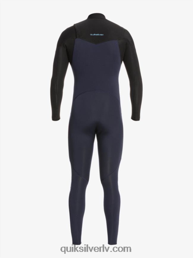 vīriešiem Quiksilver 3/2 ikdienas sesiju hidrotērps ar rāvējslēdzēju tumši tumši/melns 88064R1278