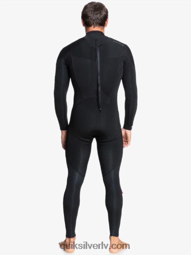 vīriešiem Quiksilver 4/3 ikdienas sesiju hidrotērps ar rāvējslēdzēju melns 88064R1174