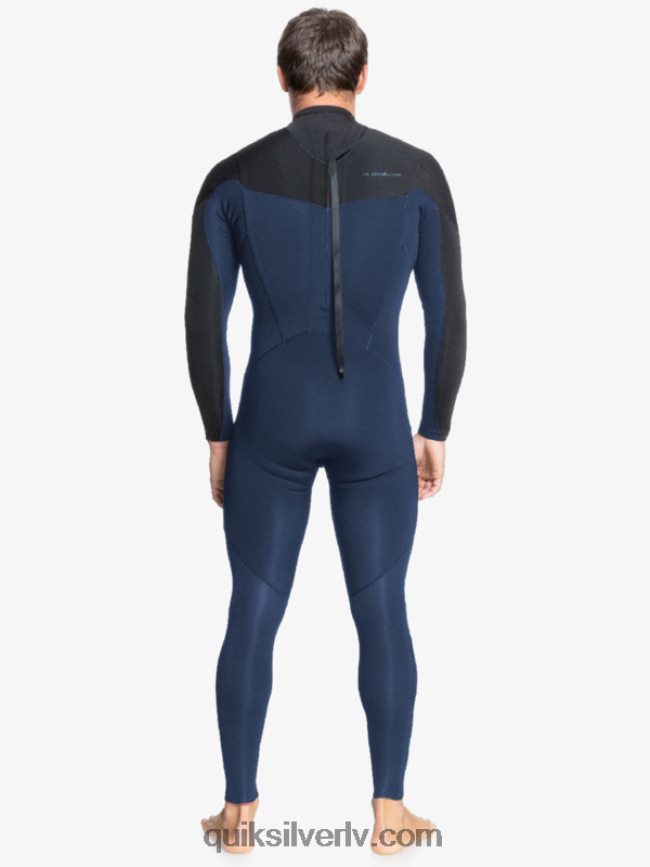 vīriešiem Quiksilver 4/3 ikdienas sesiju hidrotērps ar rāvējslēdzēju tumši tumši/melns 88064R1175