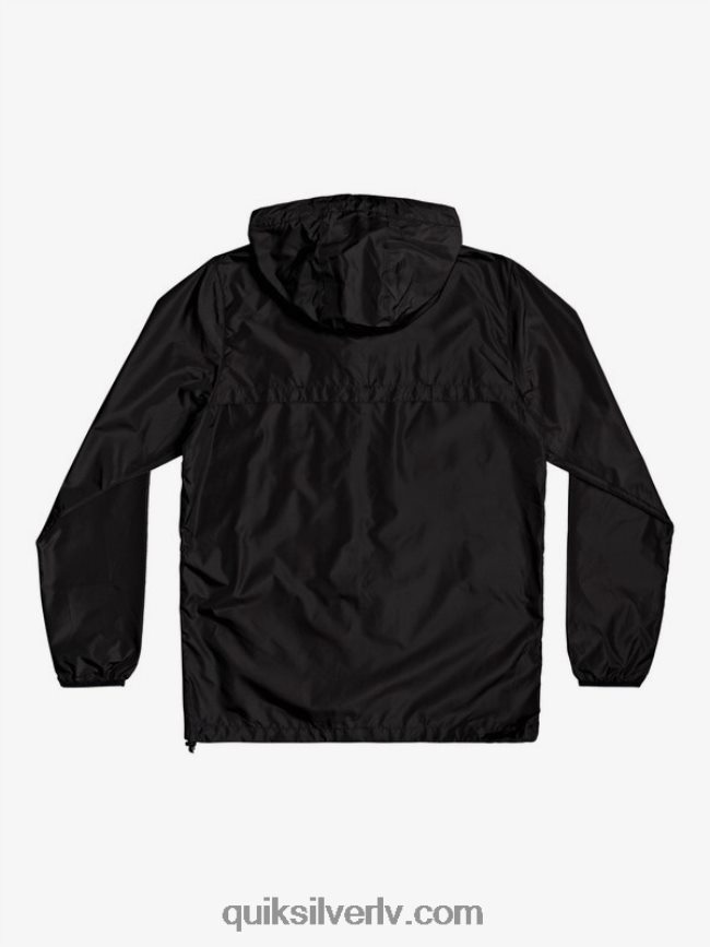 vīriešiem Quiksilver ikdienas vējjaka jaka melns 88064R1012
