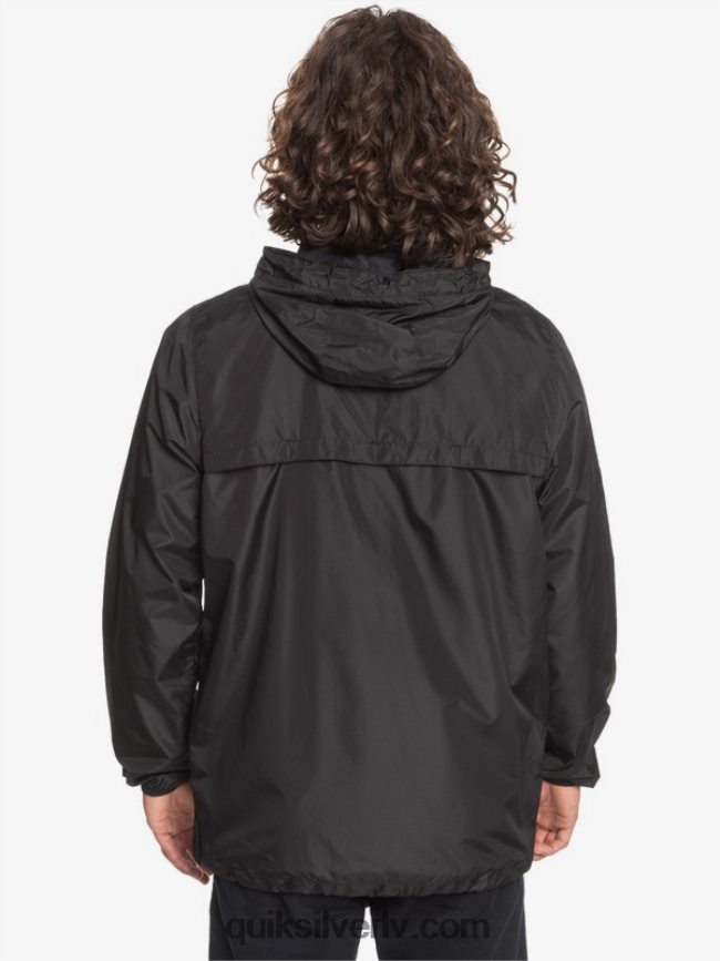 vīriešiem Quiksilver ikdienas vējjaka jaka melns 88064R1012