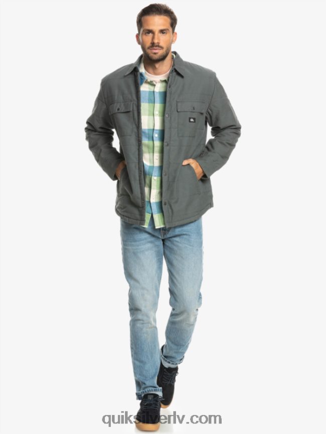 vīriešiem Quiksilver sliedes audekla mājas darbu jaka dzelzs vārti 88064R1566