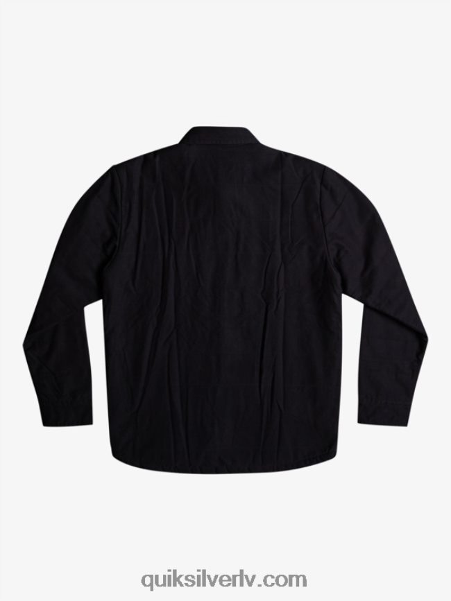 vīriešiem Quiksilver sliedes audekla mājas darbu jaka melns 88064R1568