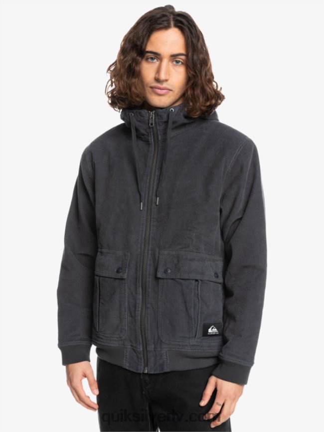 vīriešiem Quiksilver trīskāršā velveta jaka asfalts 88064R1558