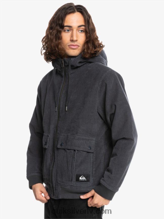 vīriešiem Quiksilver trīskāršā velveta jaka asfalts 88064R1558
