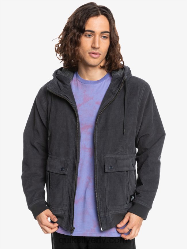 vīriešiem Quiksilver trīskāršā velveta jaka asfalts 88064R1558