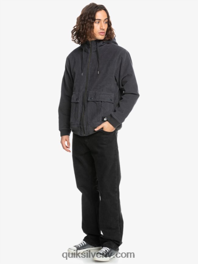 vīriešiem Quiksilver trīskāršā velveta jaka asfalts 88064R1558