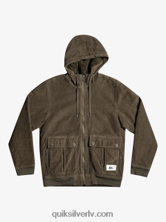 vīriešiem Quiksilver trīskāršā velveta jaka vīnogu lapa 88064R1557