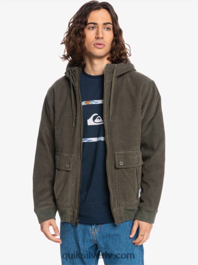 vīriešiem Quiksilver trīskāršā velveta jaka vīnogu lapa 88064R1557