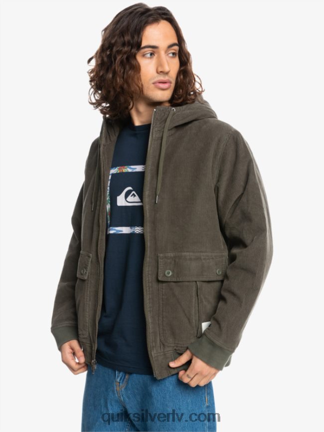 vīriešiem Quiksilver trīskāršā velveta jaka vīnogu lapa 88064R1557