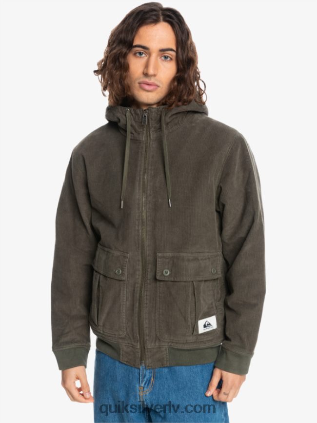 vīriešiem Quiksilver trīskāršā velveta jaka vīnogu lapa 88064R1557