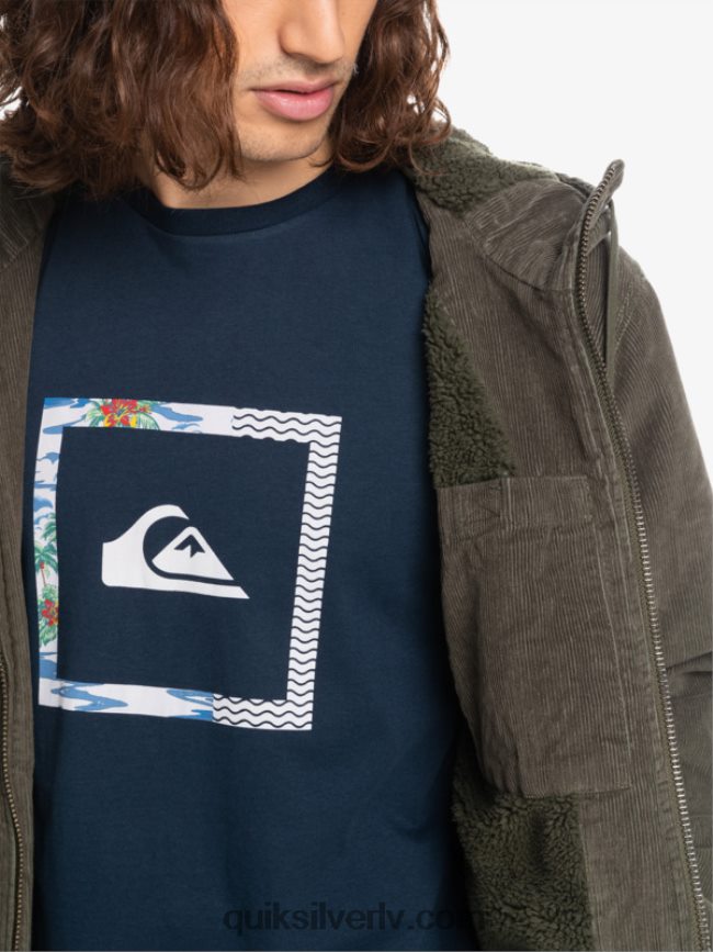 vīriešiem Quiksilver trīskāršā velveta jaka vīnogu lapa 88064R1557