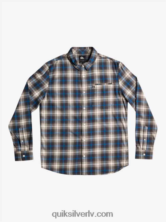 vīriešiem Quiksilver Cramond stretch krekls ar garām piedurknēm vīnogu lapu kramonds 88064R1048