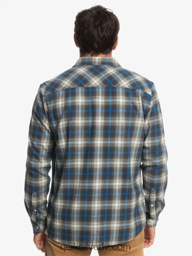 vīriešiem Quiksilver Cramond stretch krekls ar garām piedurknēm vīnogu lapu kramonds 88064R1048