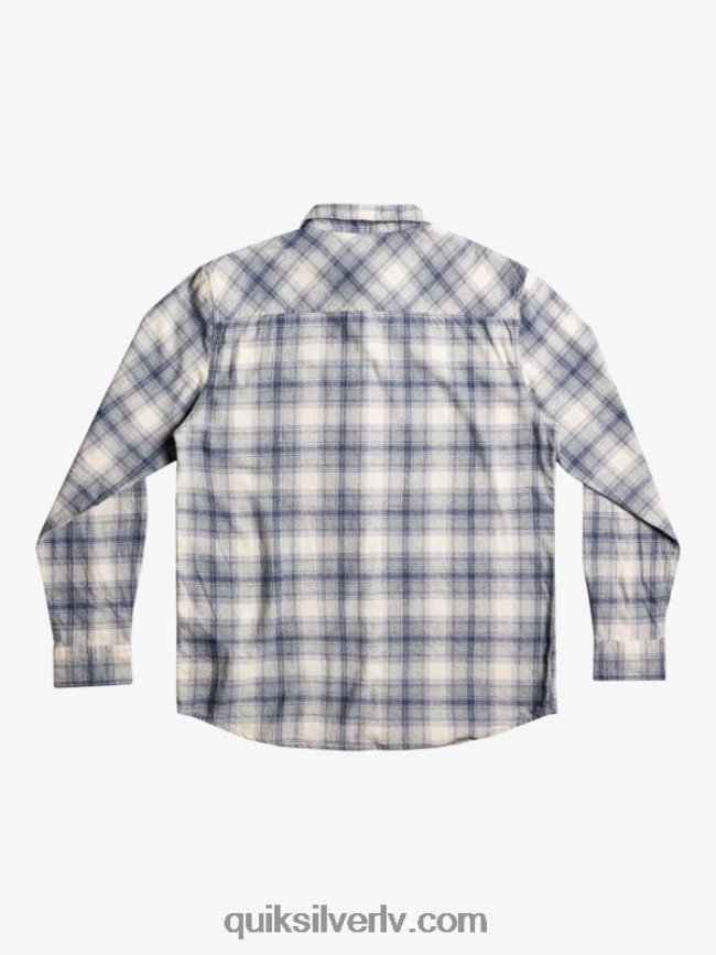 vīriešiem Quiksilver Ganaway elastīgs flaneļa krekls ar garām piedurknēm bērzu ganaway 88064R1768