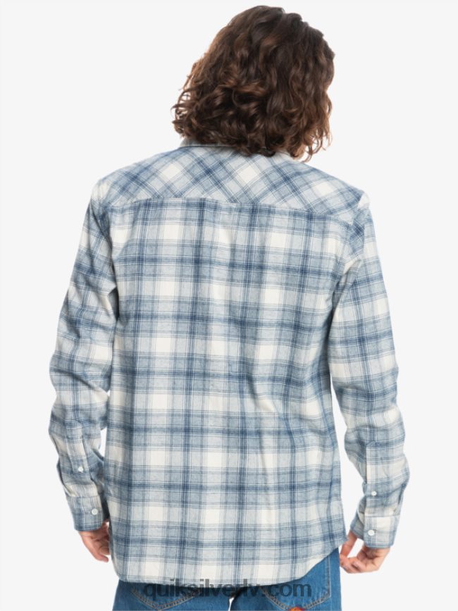 vīriešiem Quiksilver Ganaway elastīgs flaneļa krekls ar garām piedurknēm bērzu ganaway 88064R1768