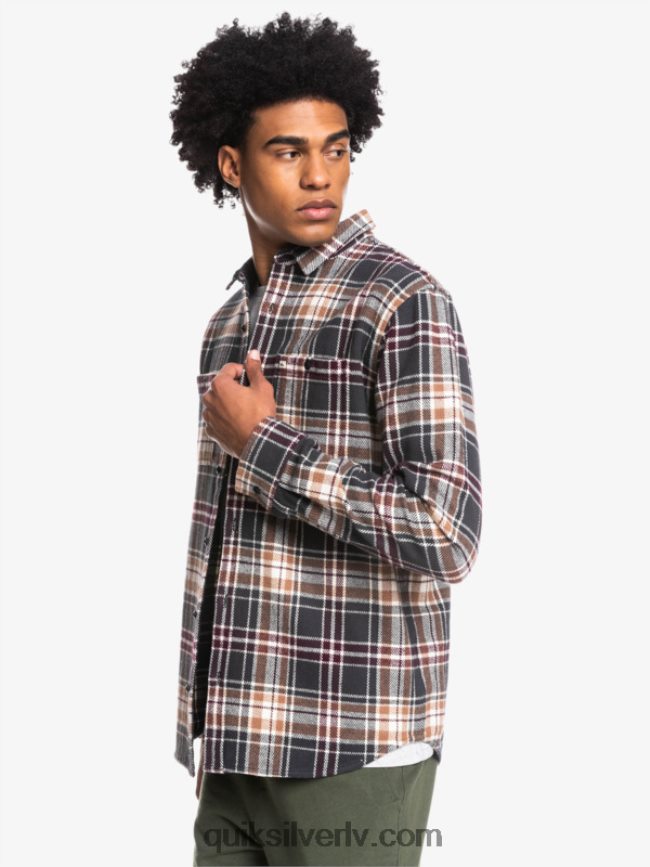 vīriešiem Quiksilver Intrepide explorer flaneļa krekls ar garām piedurknēm fantoma bezbailīgs 88064R1771