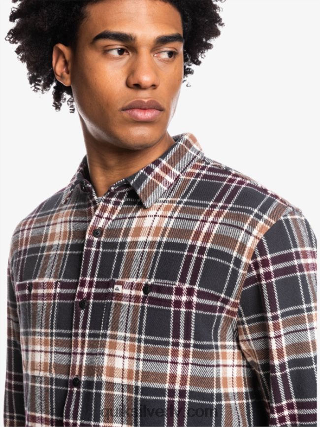 vīriešiem Quiksilver Intrepide explorer flaneļa krekls ar garām piedurknēm fantoma bezbailīgs 88064R1771