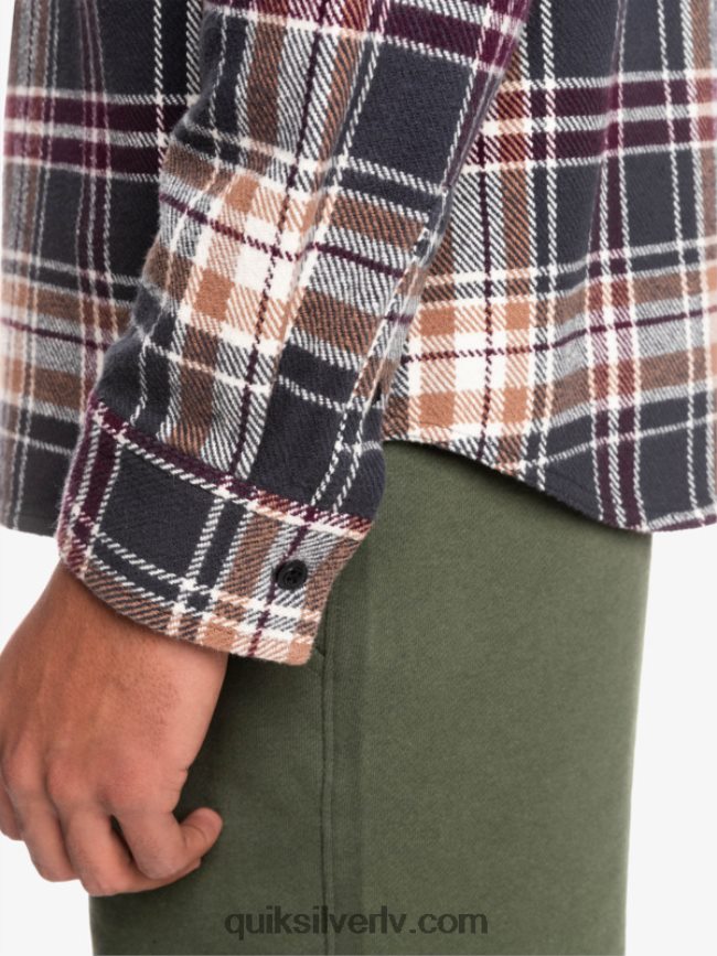 vīriešiem Quiksilver Intrepide explorer flaneļa krekls ar garām piedurknēm fantoma bezbailīgs 88064R1771