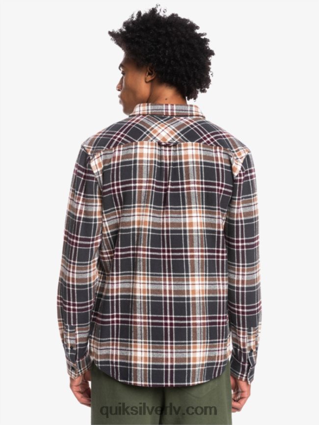 vīriešiem Quiksilver Intrepide explorer flaneļa krekls ar garām piedurknēm fantoma bezbailīgs 88064R1771