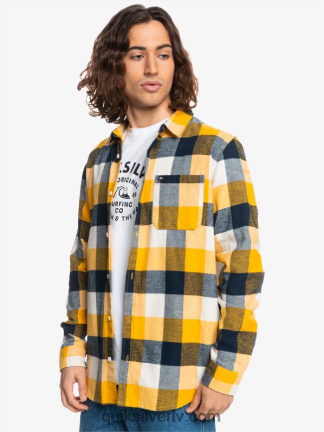 vīriešiem Quiksilver Motherfly flaneļa krekls ar garām piedurknēm bērzu mātere 223 88064R1575