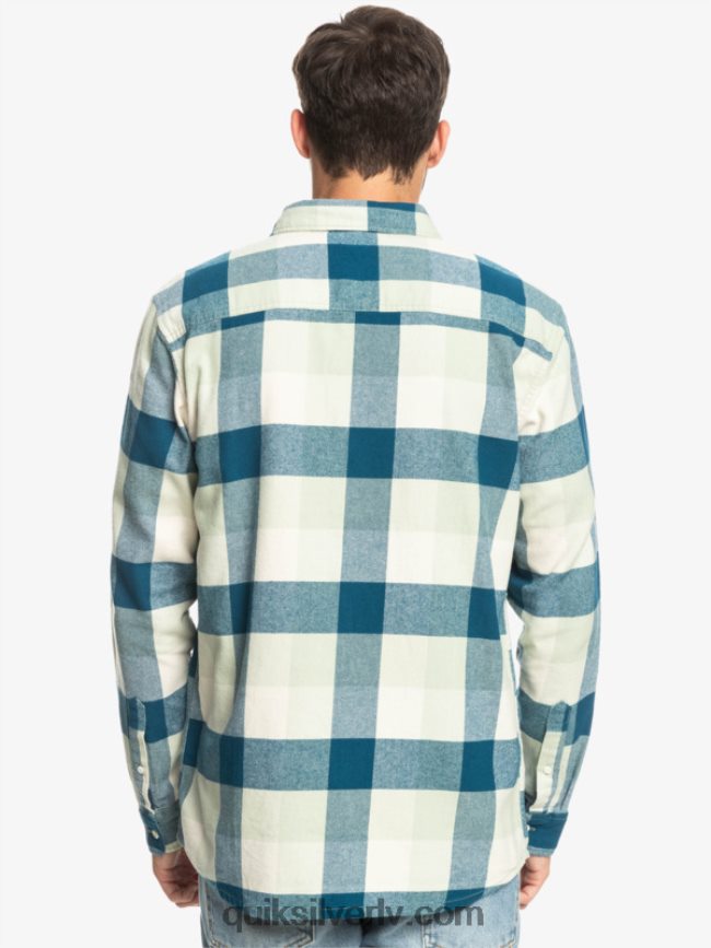 vīriešiem Quiksilver Motherfly flaneļa krekls ar garām piedurknēm tuksneša salvijas mātīte 88064R1573