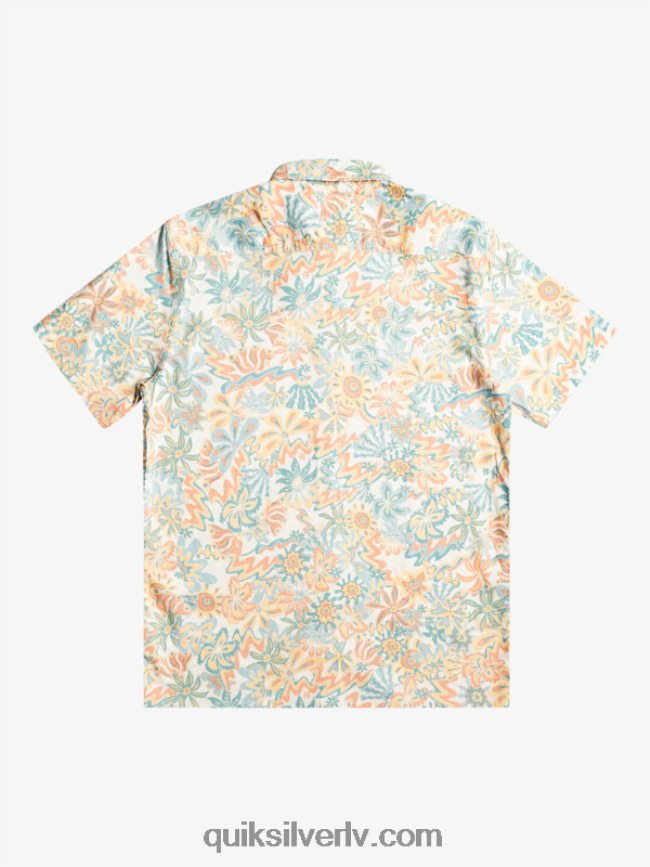 vīriešiem Quiksilver Surfadelica krekls ar īsām piedurknēm bērza surfadelika 88064R968