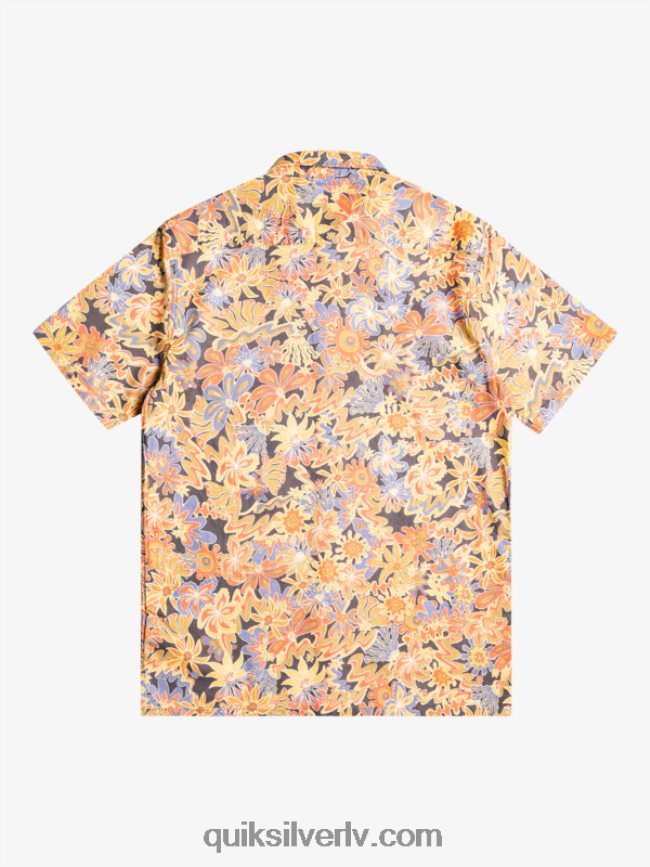 vīriešiem Quiksilver Surfadelica krekls ar īsām piedurknēm tumšā šīfera surfadelika 88064R967