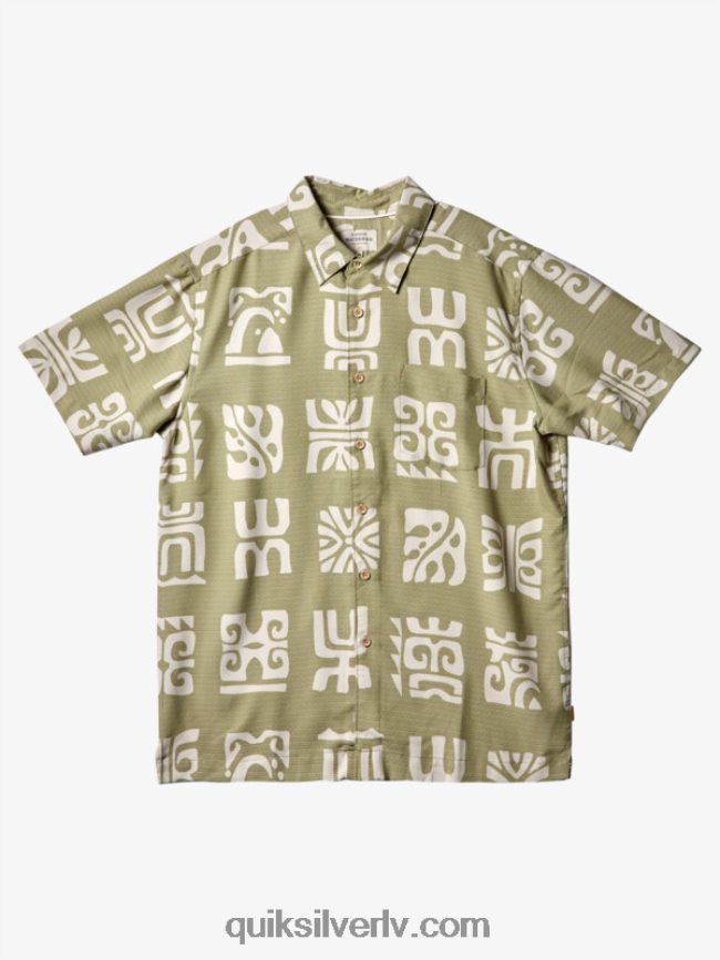 vīriešiem Quiksilver Waterman channel paddle krekls ar īsām piedurknēm tējas kanāla lāpstiņa 88064R458