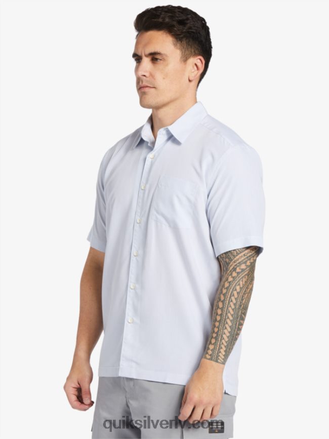 vīriešiem Quiksilver Waterman kings Cliff krekls ar īsām piedurknēm balto karaļu klints 88064R281