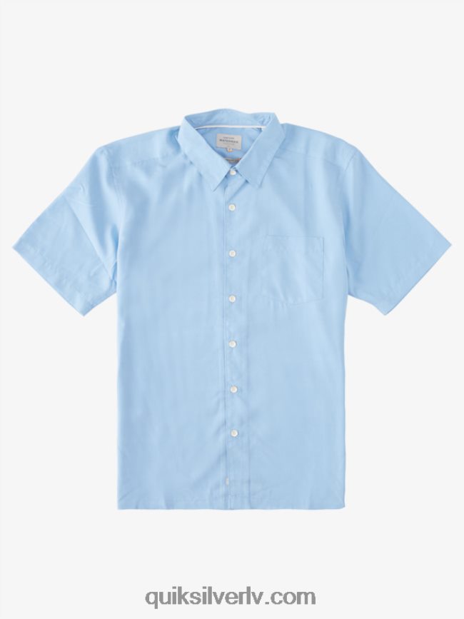 vīriešiem Quiksilver Waterman kings Cliff krekls ar īsām piedurknēm krēslas zilā karaļu klints 88064R285