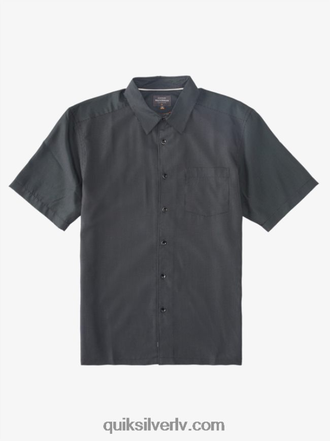 vīriešiem Quiksilver Waterman kings Cliff krekls ar īsām piedurknēm melno karaļu klints 88064R283